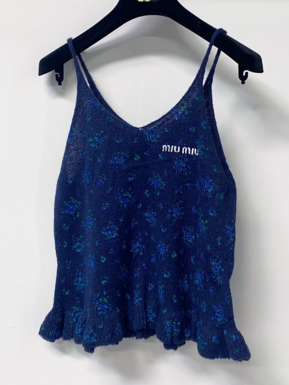 Miu Miu 2‑Piece Floral Knit Set | Cardigan + Cami Coquette Matching Outfit - Picture 2 of 6